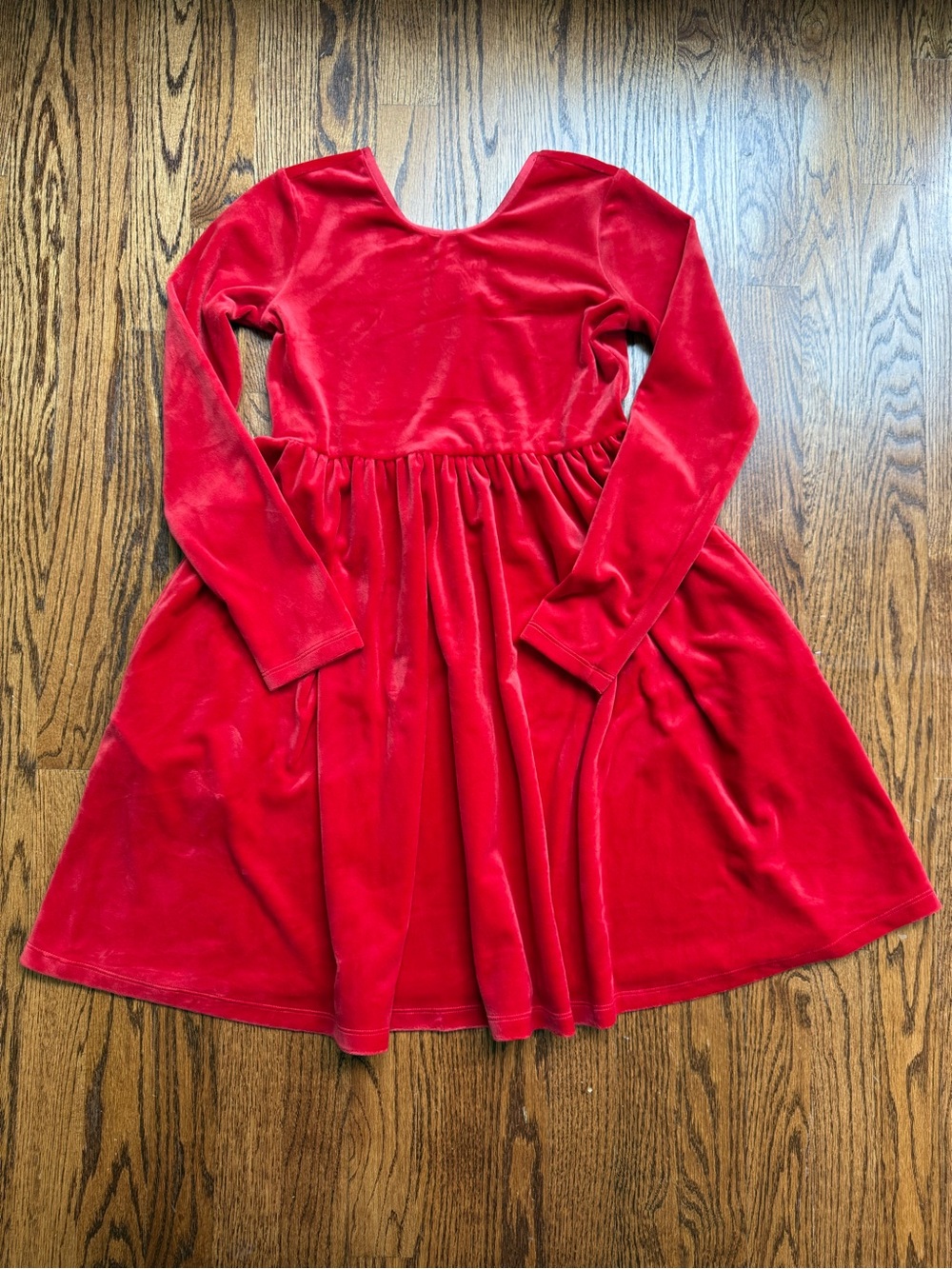 Hanna Andersson Velour Super Soft Skater Dress Sz 10